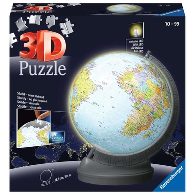 Ravensburger 11549 - Világító Földgömb - 540 db-os 3D puzzle