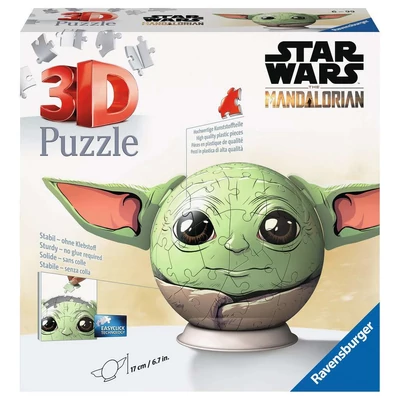 Ravensburger 11556 - Mandalorian Grogu - 72 db-os 3D gömb puzzle