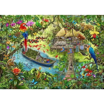 Ravensburger 12924 - Dzsungel expedíció - 368 db-os Exit puzzle 