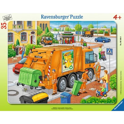 Ravensburger 06346 - Hulladékgyűjtés - 35 db-os keretes puzzle