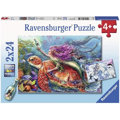 Ravensburger 07834 - A sellők kalandjai - 2 x 24 db-os puzzle