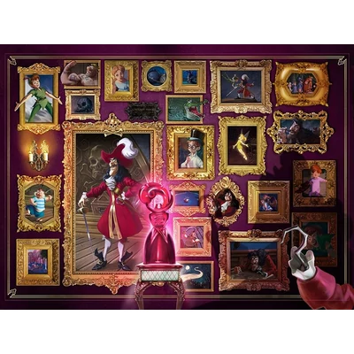 Ravensburger 15022 - Disney gonoszai - Hook kapitány - 1000 db-os puzzle