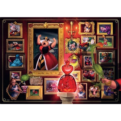 Ravensburger 15026 - Disney gonoszai - A Szív Királynő - 1000 db-os puzzle
