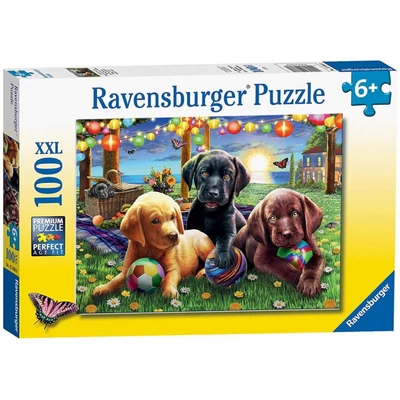 Ravensburger 12886 - Kutyus piknik - 100 db-os XXL puzzle