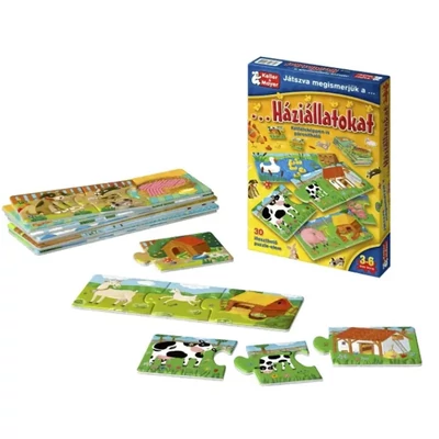 Játszva megismerjük a háziállatokat puzzle (71215)
