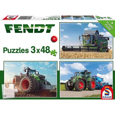 Schmidt 56221 - Fendt - 3 x 48 db-os puzzle