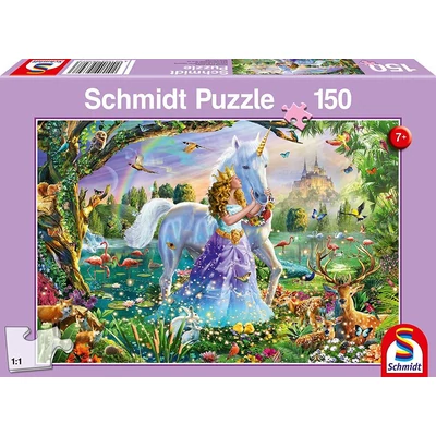 Schmidt 56307 - Princess, Unicorn and Castle - 150 db-os puzzle