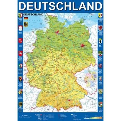 Schmidt 58287 - Map of Germany - 1000 db-os puzzle