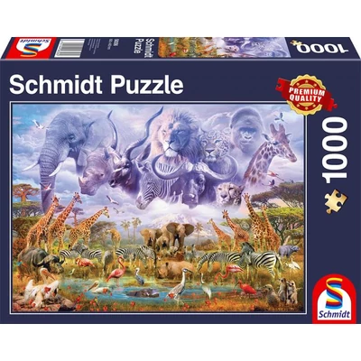 Schmidt 58356 - Animals at the Waterhole - 1000 db-os puzzle