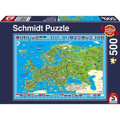 Schmidt 58373 - Discover Europe - 500 db-os puzzle