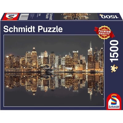 Schmidt 58382 - New York Skyline at Night - 1500 db-os puzzle