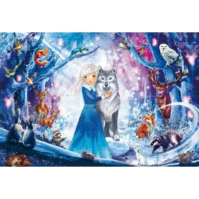 Schmidt 56386 - A princess in the snowy forest - 100 db-os puzzle