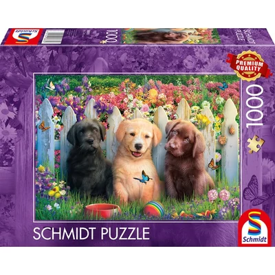 Schmidt 58883 - Cute puppies scene - 1000 db-os puzzle