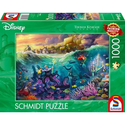 Schmidt 58041 - Disney - Ursula, Thomas Kinkade - 1000 db-os puzzle