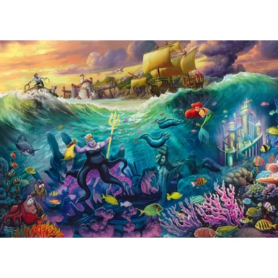Schmidt 58041 - Disney - Ursula, Thomas Kinkade - 1000 db-os puzzle