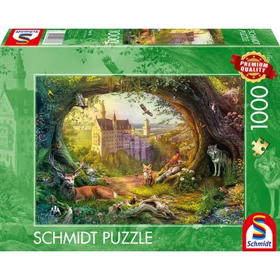 Schmidt 58878 - Fairy tale castle and forest magic - 1000 db-os puzzle