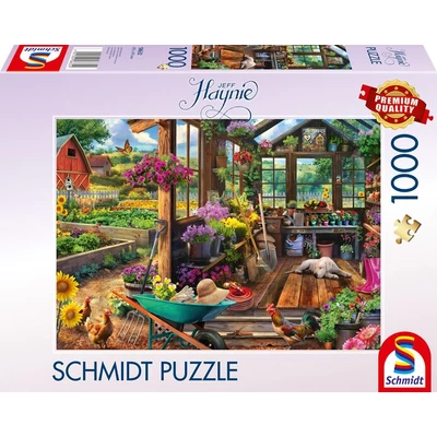 Schmidt 58632 - Garden shed, Jeff Haynie - 1000 db-os puzzle