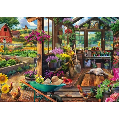 Schmidt 58632 - Garden shed, Jeff Haynie - 1000 db-os puzzle
