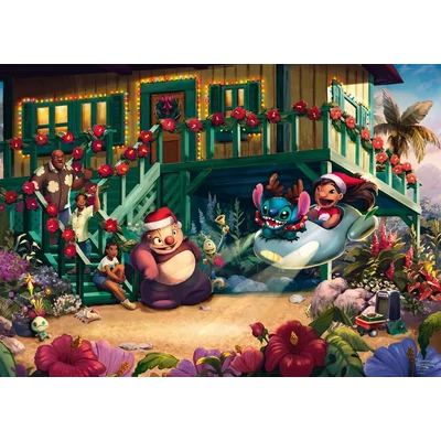 Schmidt 58049 - Lilo and Stitch Aloha Christmas, Thomas Kinkade - 1000 db-os puzzle
