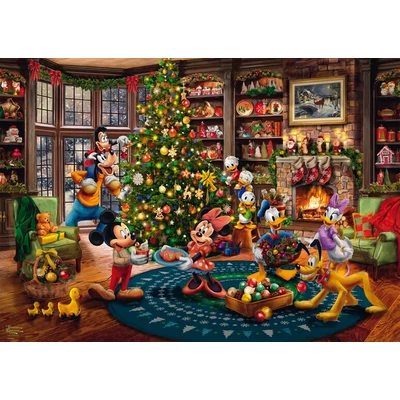 Schmidt 58047 - Mickey and Minnie Trimming the Tree, Thomas Kinkade - 1000 db-os puzzle