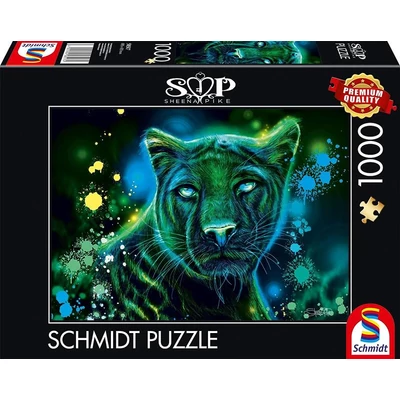Schmidt - 58517 - Neon Blue Green Panther, Sheena Pike - 1000 db-os puzzle