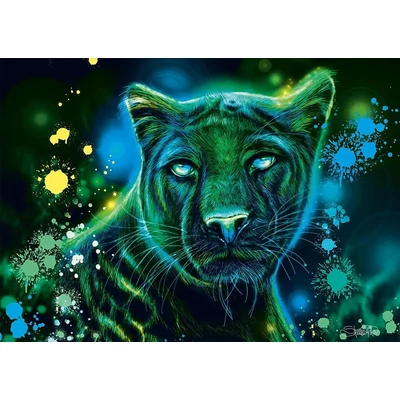 Schmidt - 58517 - Neon Blue Green Panther, Sheena Pike - 1000 db-os puzzle