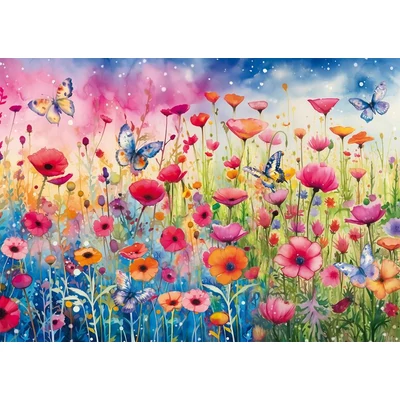 Schmidt 58873 - Poppy field - 1000 db-os puzzle