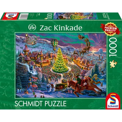 Schmidt 58609 - Santa&#039;s North Pole, Zac Kinkade - 1000 db-os puzzle