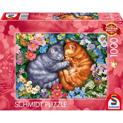 Schmidt 58875 - Sleeping velvet paws - 1000 db-os puzzle