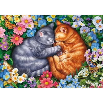 Schmidt 58875 - Sleeping velvet paws - 1000 db-os puzzle