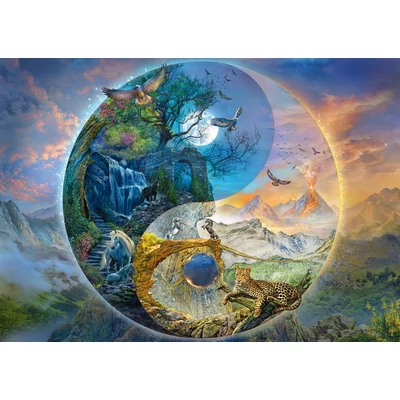 Schmidt 58596 - Yin and Yang Mountain world, Silvia Christoph - 1000 db-os puzzle
