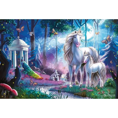 Schmidt 56486 - Unicorn with foal - 200 db-os puzzle