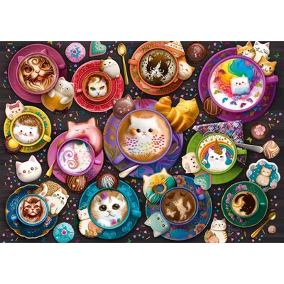 Schmidt 59707 - Coffee art kittens - 500 db-os puzzle