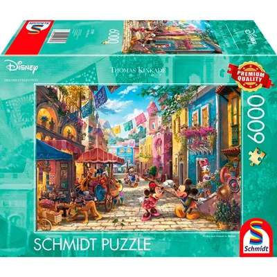 Schmidt 57397 - Mickey and Minnie in Mexico, Thomas Kinkade - 6000 db-os puzzle