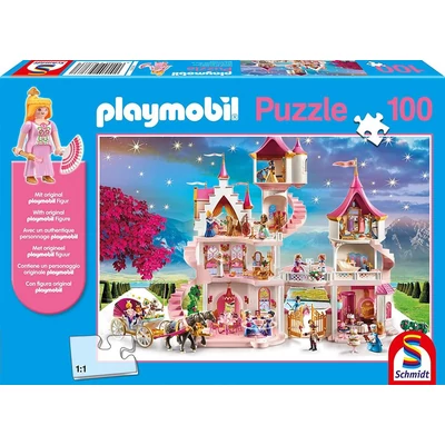Schmidt 56383 - Princess Castle - 100 db-os Playmobil puzzle figurával