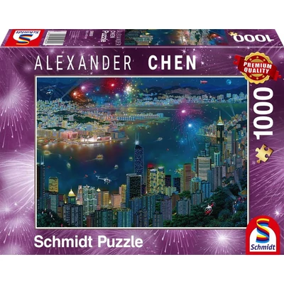 Schmidt 59650 - Fireworks over Hong Kong - 1000 db-os puzzle