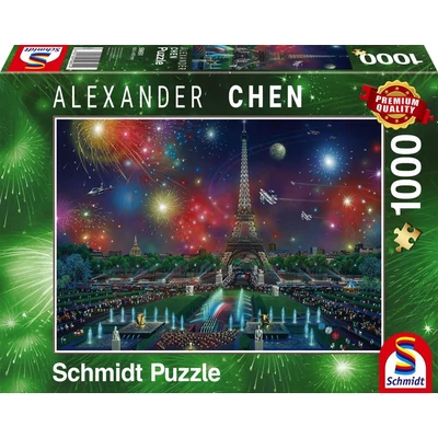 Schmidt 59651 - Fireworks at the Eiffel Tower - 1000 db-os puzzle