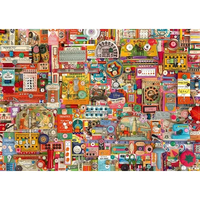 Schmidt 1000 db-os puzzle - Vintage haberdashery, Shelley Davies (59697)