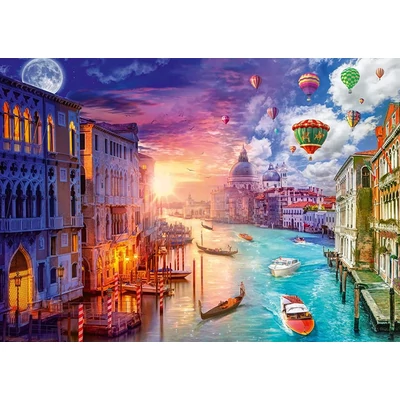Schmidt 1000 db-os puzzle - Night and Day - Venice, Lars Stewart (59906)