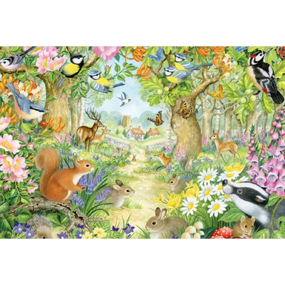 Schmidt 56370 - Animals in the forest - 100 db-os puzzle
