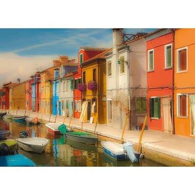 Schmidt 1000 db-os puzzle - Bright Houses on the Island of Burano (58991)