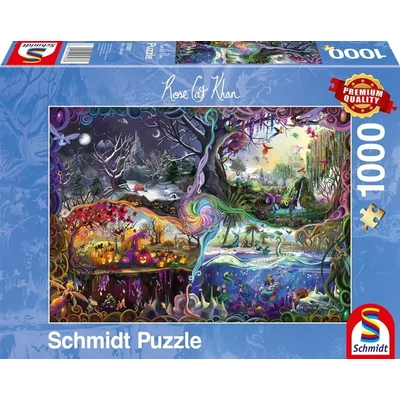 Schmidt 57587 - Portal of the Four Realms, Rose Cat Khan - 1000 db-os puzzle