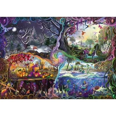 Schmidt 57587 - Portal of the Four Realms, Rose Cat Khan - 1000 db-os puzzle