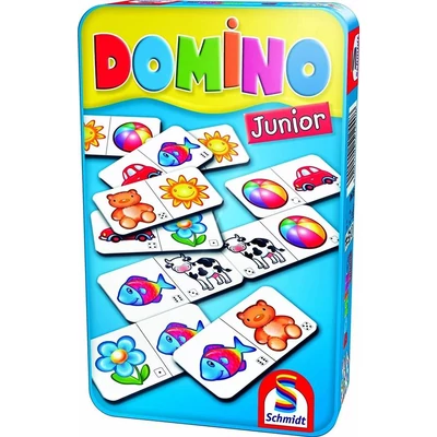 Schmidt - Domino Junior társasjáték fémdobozban