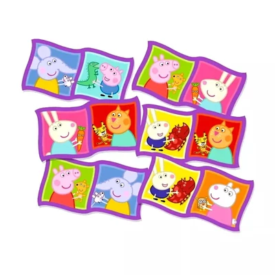 Trefl 02066 - Peppa Malac Dominó