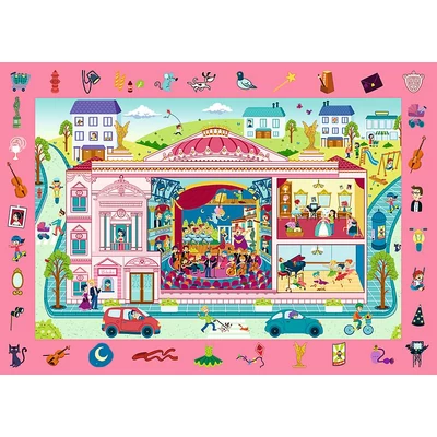 Trefl 15533 - Keresd a képet - Az operában - 70 db-os puzzle