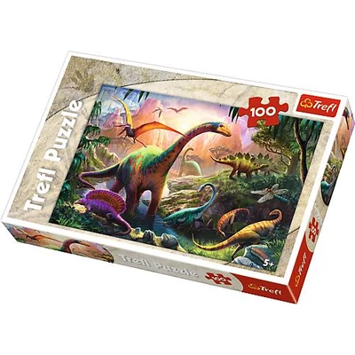 Trefl 16277 - Dínók földje - 100 db-os puzzle
