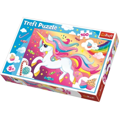 Trefl 16386 - Édes unikornis - 100 db-os puzzle