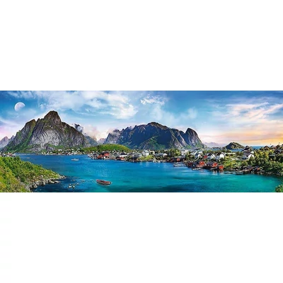 Trefl 29500 - Panoráma puzzle - Lofoty, Norvégia - 500 db-os puzzle