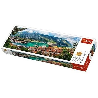 Trefl 29506 - Panoráma puzzle - Kotor, Montenegro - 500 db-os puzzle